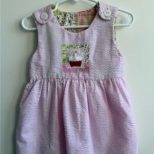 Pink Sleeveless Kids Dress